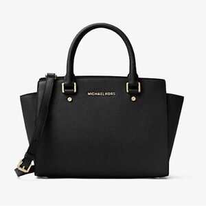 Michael Kors Black Selma Satchel